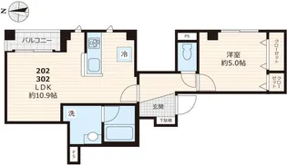 東京都台東区日本堤2【マンション】の間取り