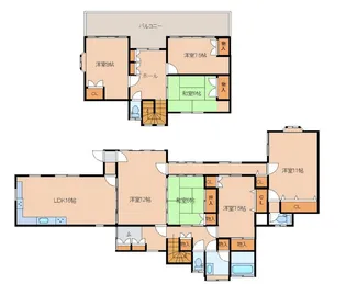 茨城県つくば市平沢【一戸建】の間取り