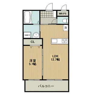 レジーナ作野【1階】の間取り