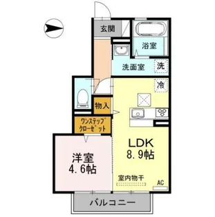 フィオーレ沖浜【1階】の間取り