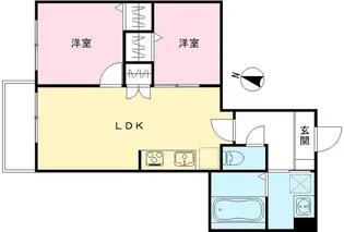 ハーモニー多摩平【3階】の間取り