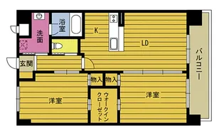 リリー青山【4階】の間取り
