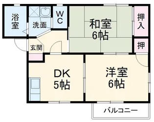 クレール飯田B【1階】の間取り