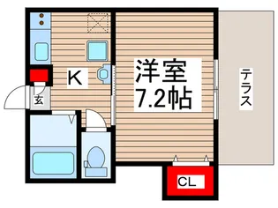 サザンクロス【1階】の間取り