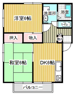 エステートピアグリーンヒルA【2階】の間取り