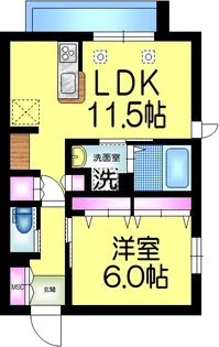 プランドール南流山【3階】の間取り