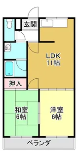 コーポTANAKA【2階】の間取り