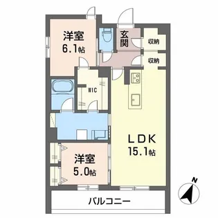 ハムステッドアレー【3階】の間取り