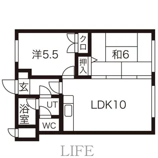 ロイヤルレインボー平岸 A棟【2階】の間取り