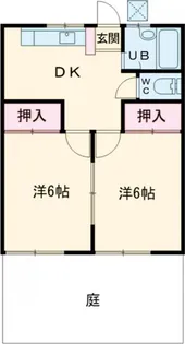 コーポオキ【1階】の間取り