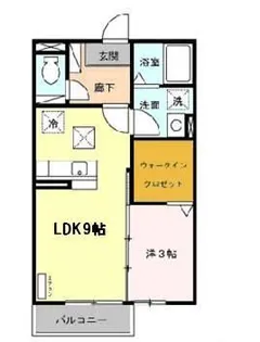 アープトライ東鷹跡 A【1階】の間取り