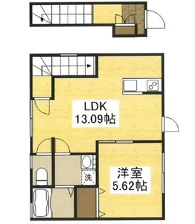岡山県浅口市鴨方町六条院中【アパート】の間取り