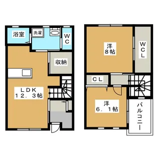 サンシャインベル5【1階】の間取り