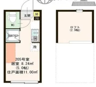 東京都杉並区西荻北5【アパート】の間取り