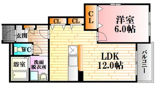 広島県広島市安佐北区大林2【アパート】の間取り
