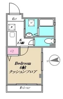 東京都足立区千住東2【マンション】の間取り