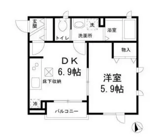 トラム・リビオン【1階】の間取り