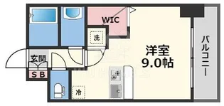 サムティ西梅田グロリエ【7階】の間取り
