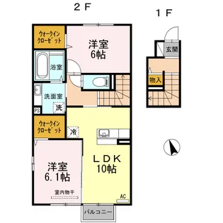 珠蘭ハウス(ジュランハウス) 205【2階】の間取り