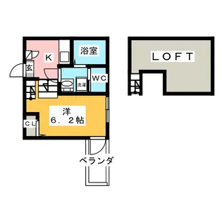 サダルスウド【1階】の間取り