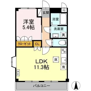 Corpoさくら C棟【1階】の間取り