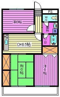 ベルメゾンツチヤ【3階】の間取り