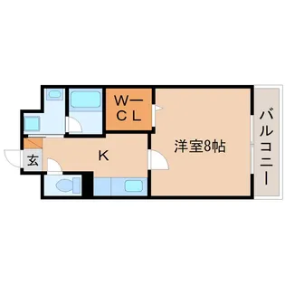 カーサ・ヴィヴァーチェ【2階】の間取り