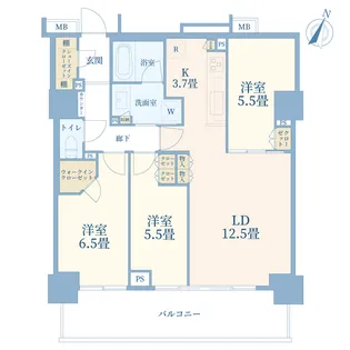 シティタワーさいたま新都心【8階】の間取り