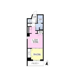 ロワジール愛谷【1階】の間取り