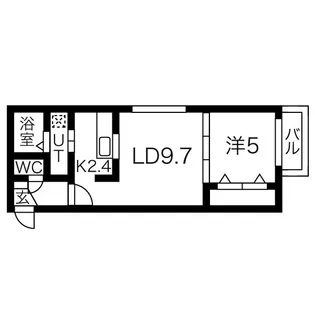北海道札幌市中央区大通東5【マンション】の間取り