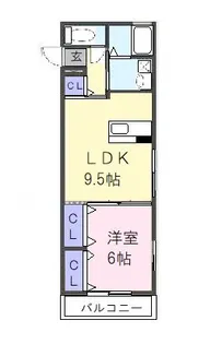 ウエストコート【2階】の間取り