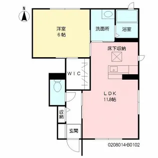 クレール・ド・セドルII B棟【1階】の間取り