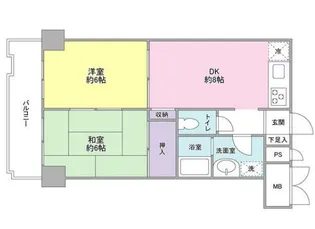 千葉県市川市南八幡3【マンション】の間取り