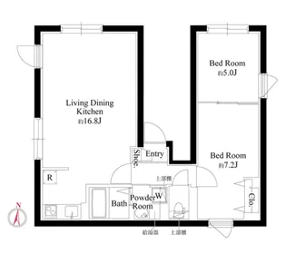 東京都江東区清澄2【マンション】の間取り