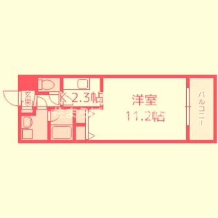 大阪府大阪市福島区福島3【マンション】の間取り