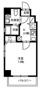 ライツェント築地【12階】の間取り