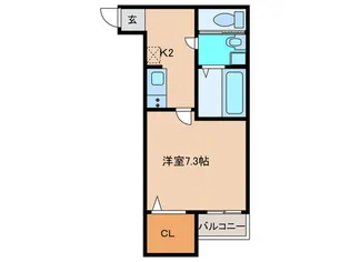 Taste古賀【2階】の間取り