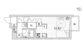 ルナ・ソレイユ桜新町【1階】の間取り