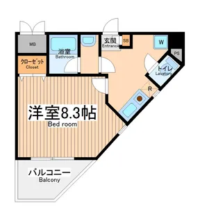 ヴァンクール原町田【4階】の間取り