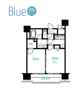 グリフィン横浜・ベイグランデ弐番館【4階】の間取り