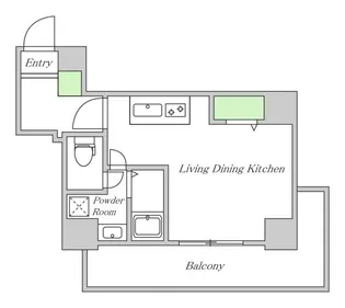 meet me 梅田西【8階】の間取り