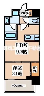 ソルテラスOSAKA EAST GATE【5階】の間取り