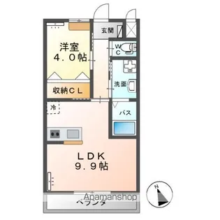 茨城県神栖市息栖【アパート】の間取り