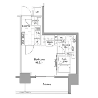 東京都台東区駒形1【マンション】の間取り