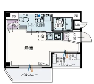 b’CASA蒲田WEST【4階】の間取り