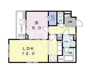 東京都世田谷区大原1【マンション】の間取り