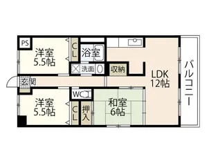 メープルヒル高林【1階】の間取り