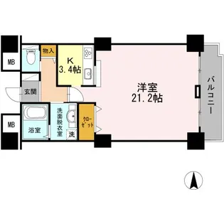 品川シーサイドビュータワー II【3階】の間取り