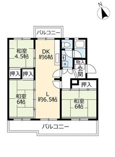 UR緑苑東【1階】の間取り