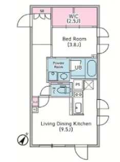 デュオメゾン渋谷松濤【3階】の間取り